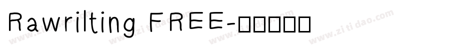 Rawrilting FREE字体转换
